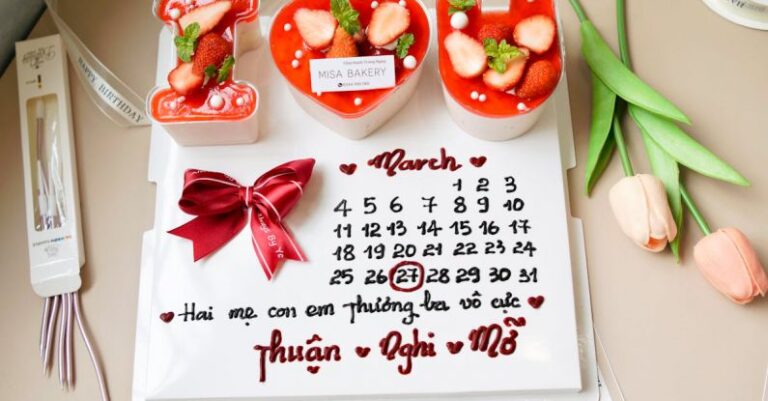 Anniversaries - A calendar with strawberries and a heart on it