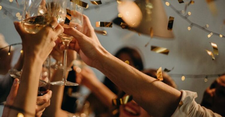 Party - People Toasting Wine Glasses